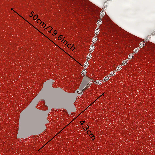 Peru Map Necklace