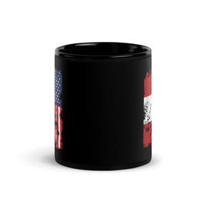 Peru USA Flag - Half American Mug