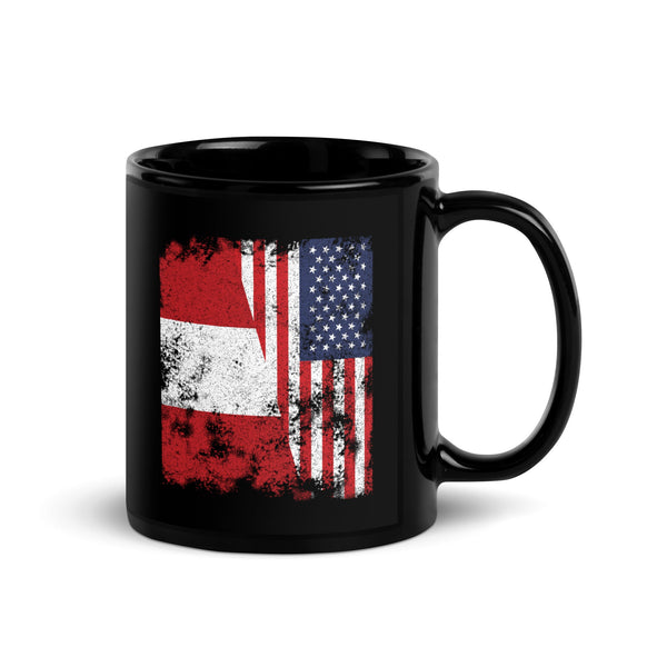 Peru USA Flag - Half American Mug