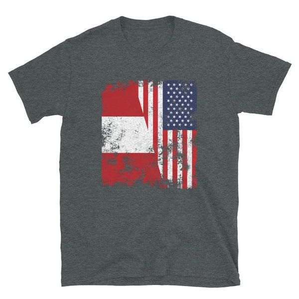 Peru USA Flag - Half American T-Shirt