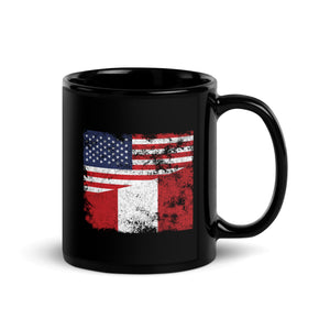 Peru USA Flag Mug