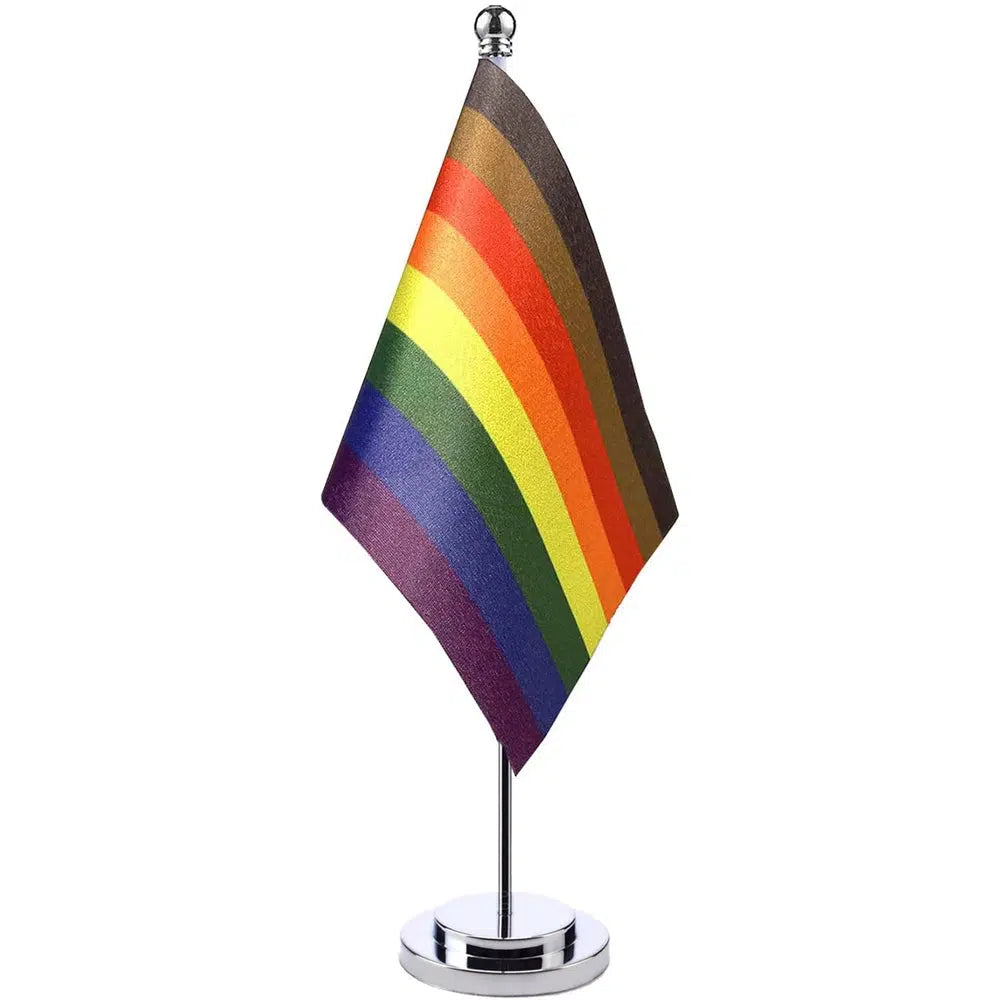 Philadelphia Pride Desk Flag - Small LGBTQIA2S+ Table Flag