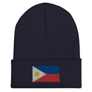 Philippines Flag Beanie - Embroidered Winter Hat