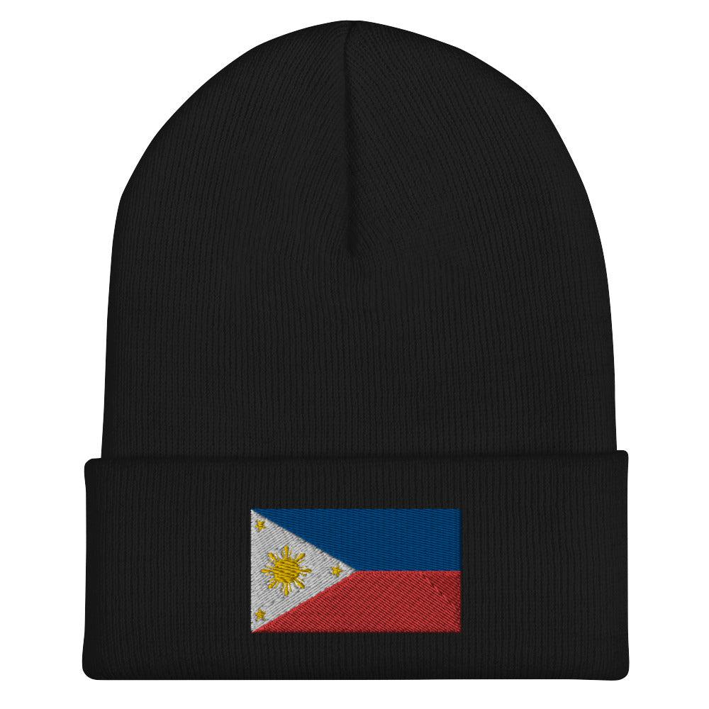 Philippines Flag Beanie - Embroidered Winter Hat