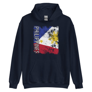 Philippines Flag - Distressed Flag Hoodie