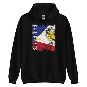 Philippines Flag - Distressed Flag Hoodie