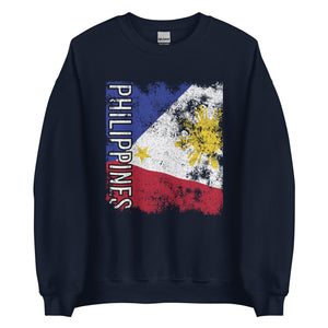 Philippines Flag - Distressed Flag Sweatshirt