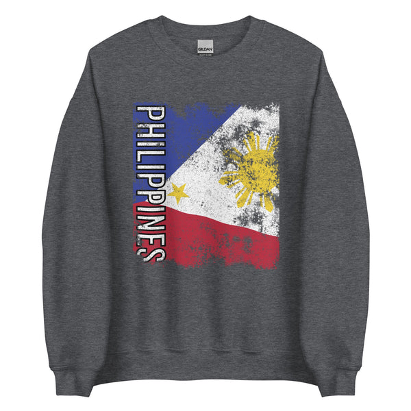 Philippines Flag - Distressed Flag Sweatshirt