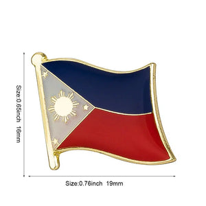 Philippines Flag Lapel Pin - Enamel Pin Flag