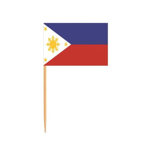 Philippines Flag Toothpicks - Cupcake Toppers (100Pcs)
