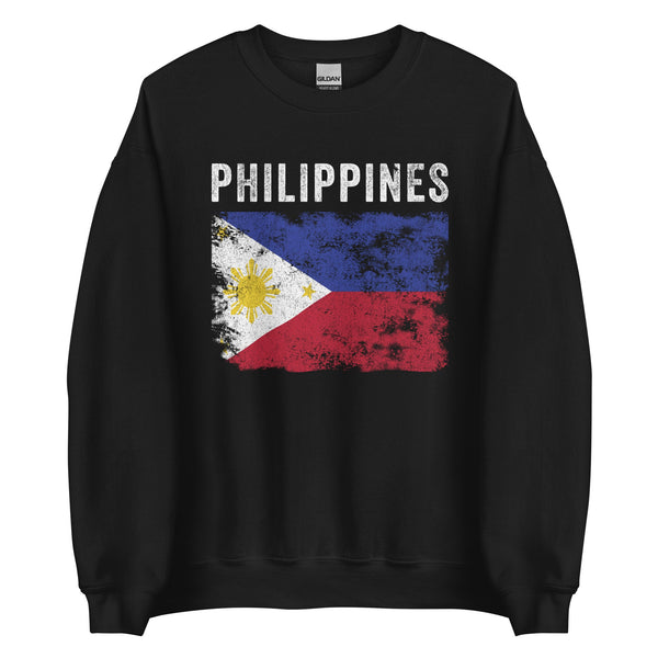Philippines Flag Vintage - Filipino Flag Sweatshirt