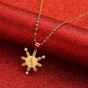 Philippines Map Necklace