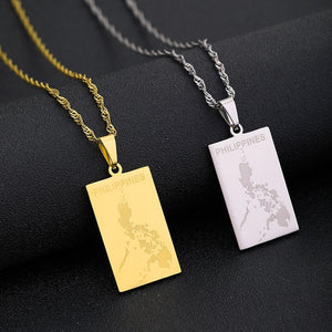 Philippines Map Necklace