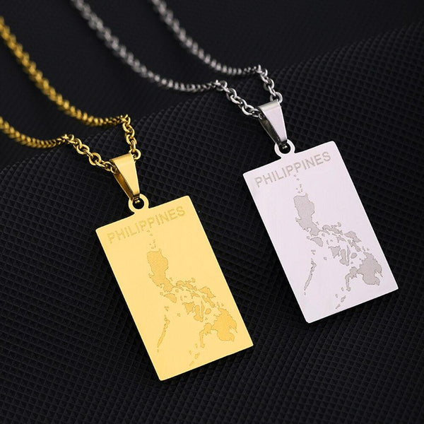 Philippines Map Necklace