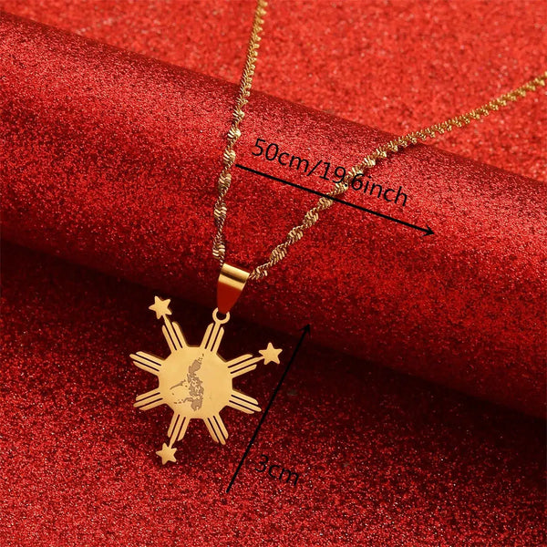 Philippines Map Necklace
