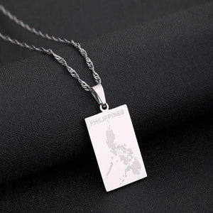 Philippines Map Necklace