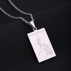 Philippines Map Necklace