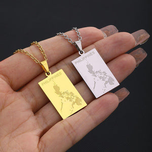 Philippines Map Necklace