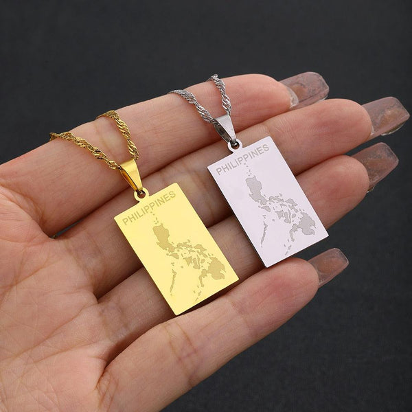 Philippines Map Necklace