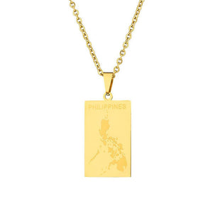 Philippines Map Necklace