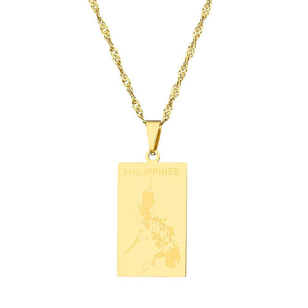 Philippines Map Necklace