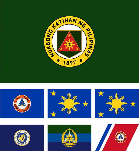 Philippines Military Flags - 90x150cm(3x5ft) - 60x90cm(2x3ft)