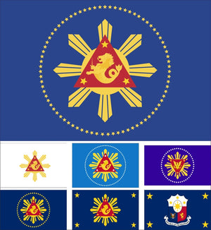 Philippines President Flags - 90x150cm(3x5ft) - 60x90cm(2x3ft)