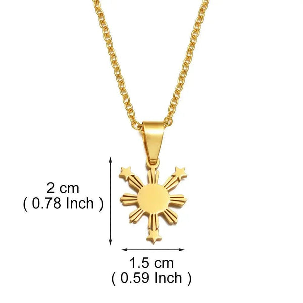 Philippines Symbol Pendant Necklace