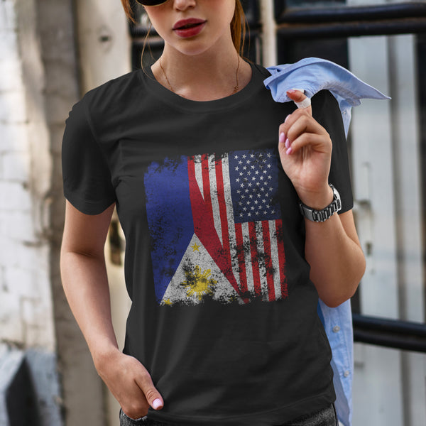 Philippines USA Flag - Half American T-Shirt