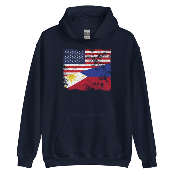 Philippines USA Flag Hoodie