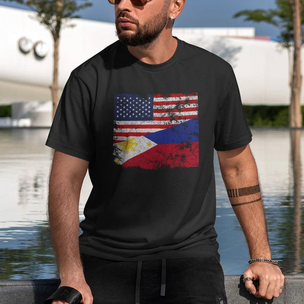 Philippines USA Flag T-Shirt