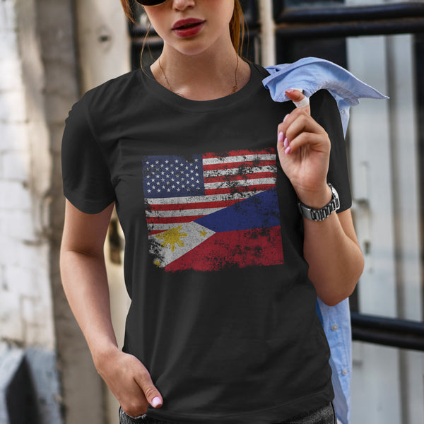 Philippines USA Flag T-Shirt