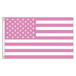 Pink USA Flag - 90x150cm(3x5ft) - 60x90cm(2x3ft)