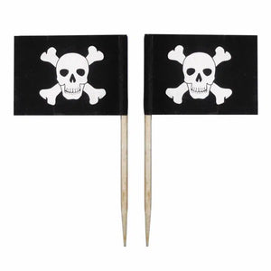 Pirate Flag Toothpicks - Cupcake Toppers (100Pcs)