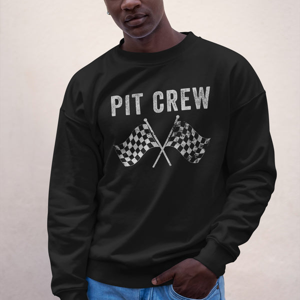Pit Crew Checkered Flag Sweatshirt