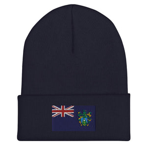 Pitcairn Islands Flag Beanie - Embroidered Winter Hat