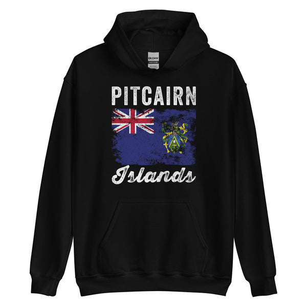 Pitcairn Islands Flag Distressed Hoodie