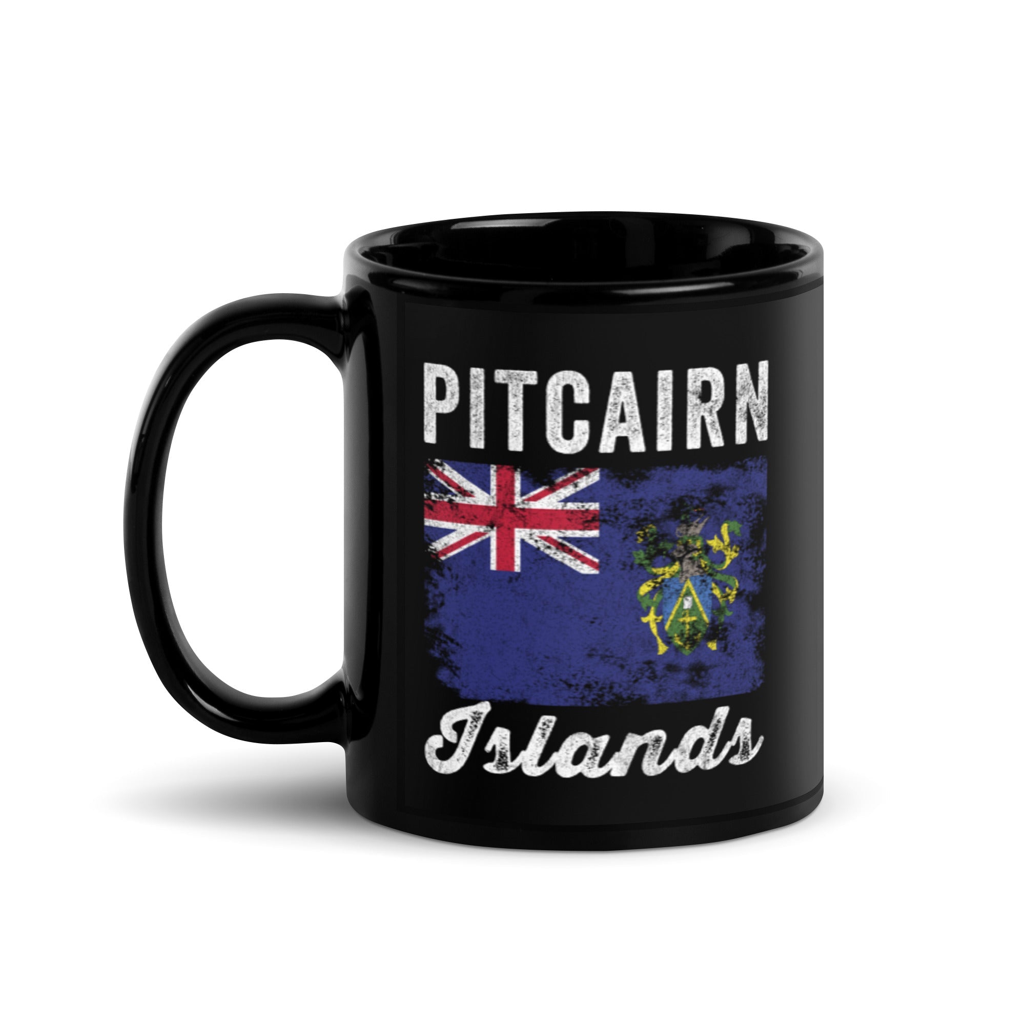 Pitcairn Islands Flag Distressed Mug