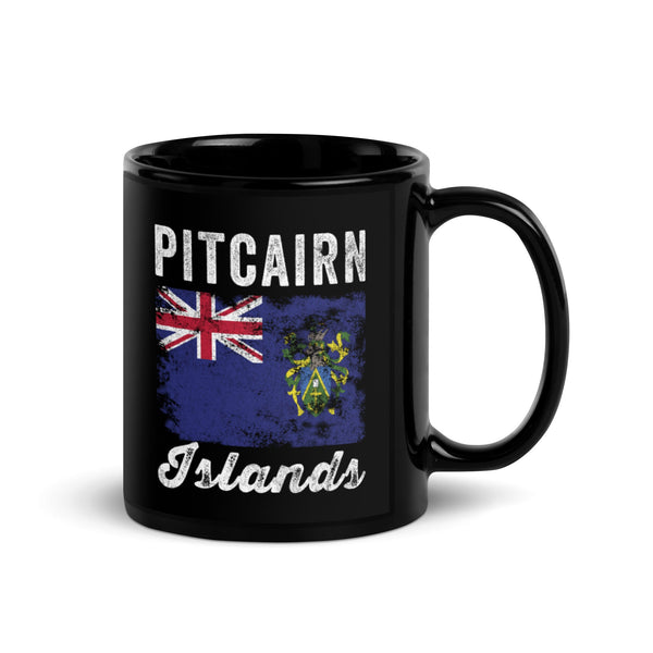 Pitcairn Islands Flag Distressed Mug