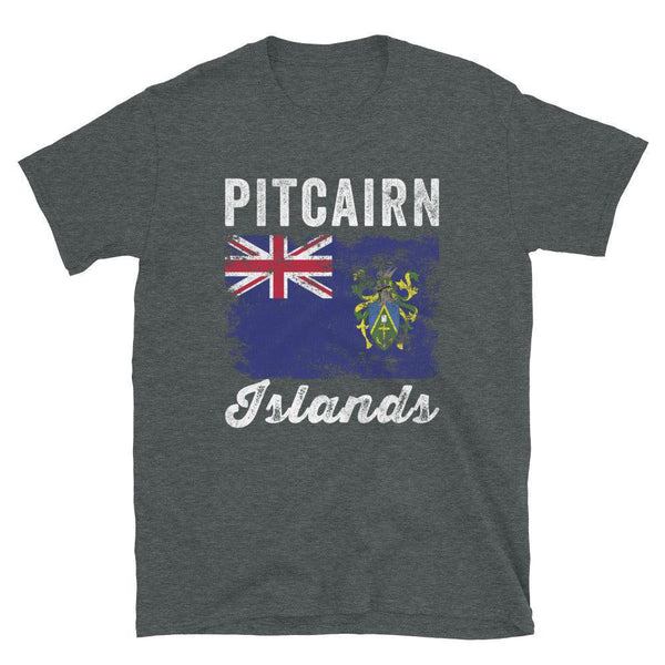 Pitcairn Islands Flag Distressed T-Shirt