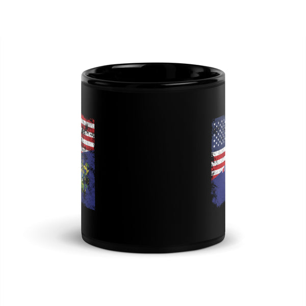 Pitcairn Islands USA Flag Mug