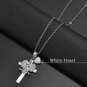 Poland Eagle Cross With Heart Pendant Necklace Collection
