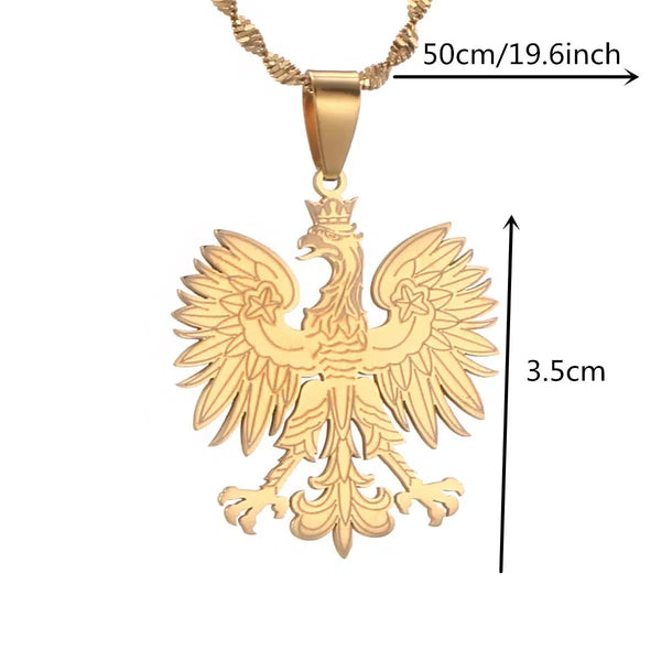 Poland Eagle Pendant Necklace