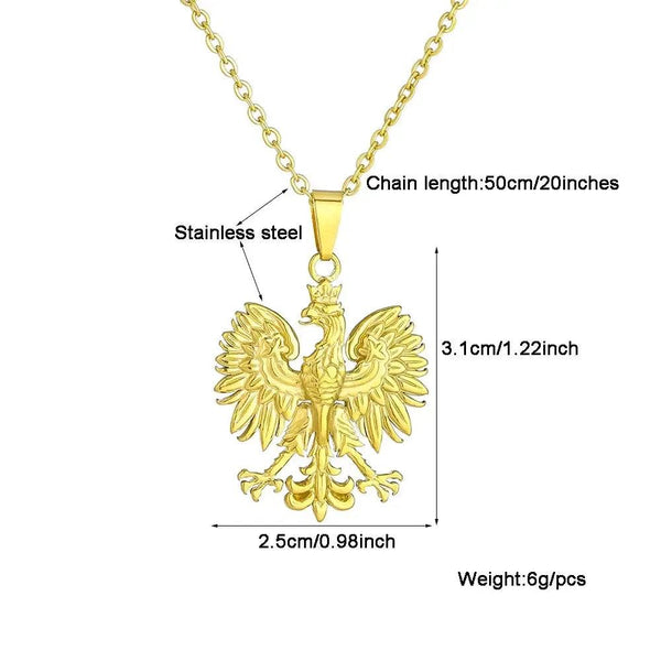 Poland Eagle Pendant Necklace