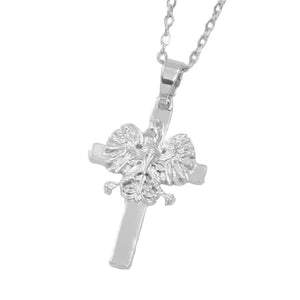 Poland Eagle and Cross Pendant Necklace