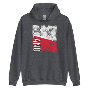 Poland Flag - Distressed Flag Hoodie