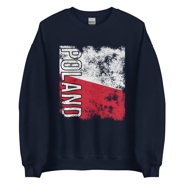 Poland Flag - Distressed Flag Sweatshirt