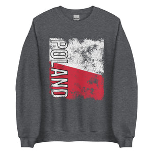 Poland Flag - Distressed Flag Sweatshirt