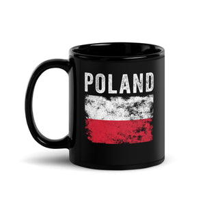 Poland Flag Distressed - Polish Flag Mug