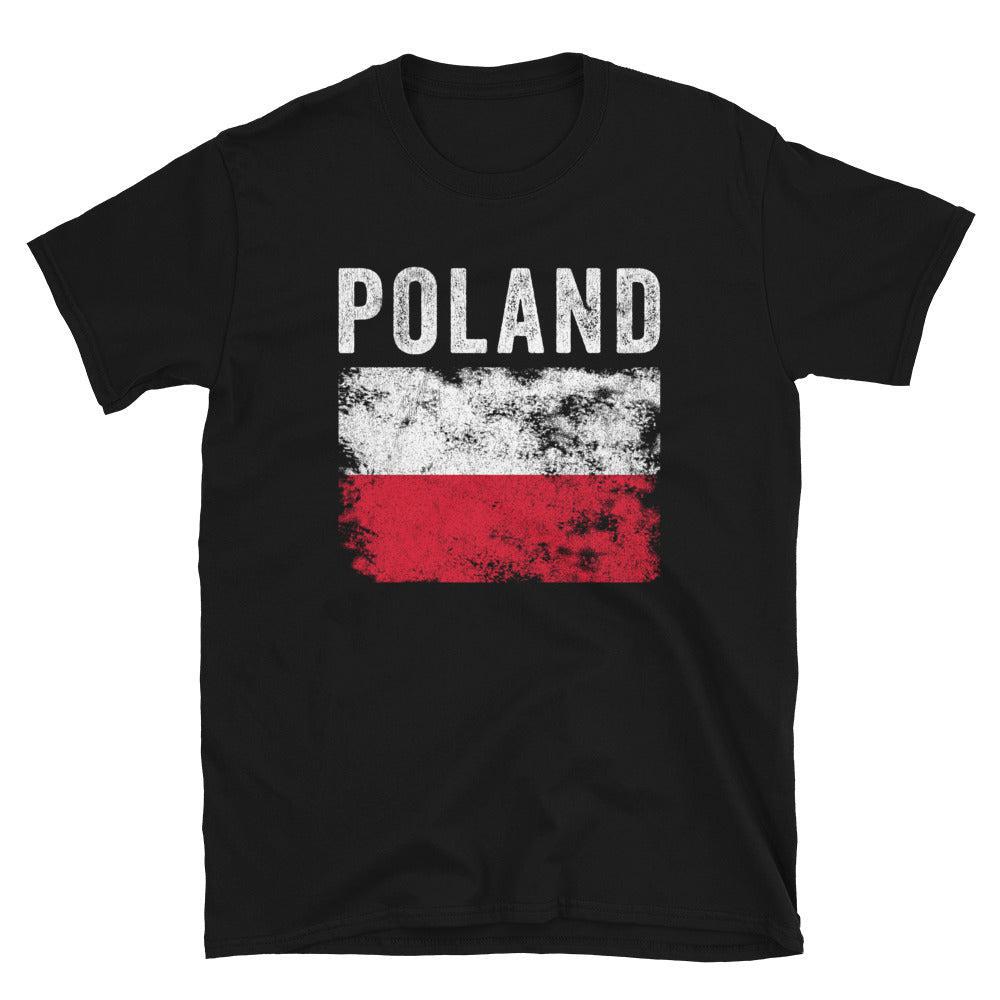 Poland Flag Distressed - Polish Flag T-Shirt